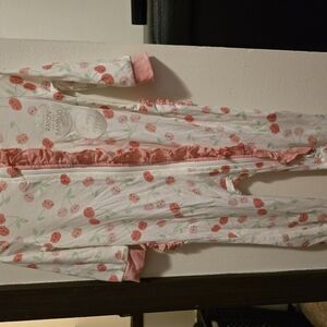 Milkberry Bamboo Cherry Sleeper With Bow